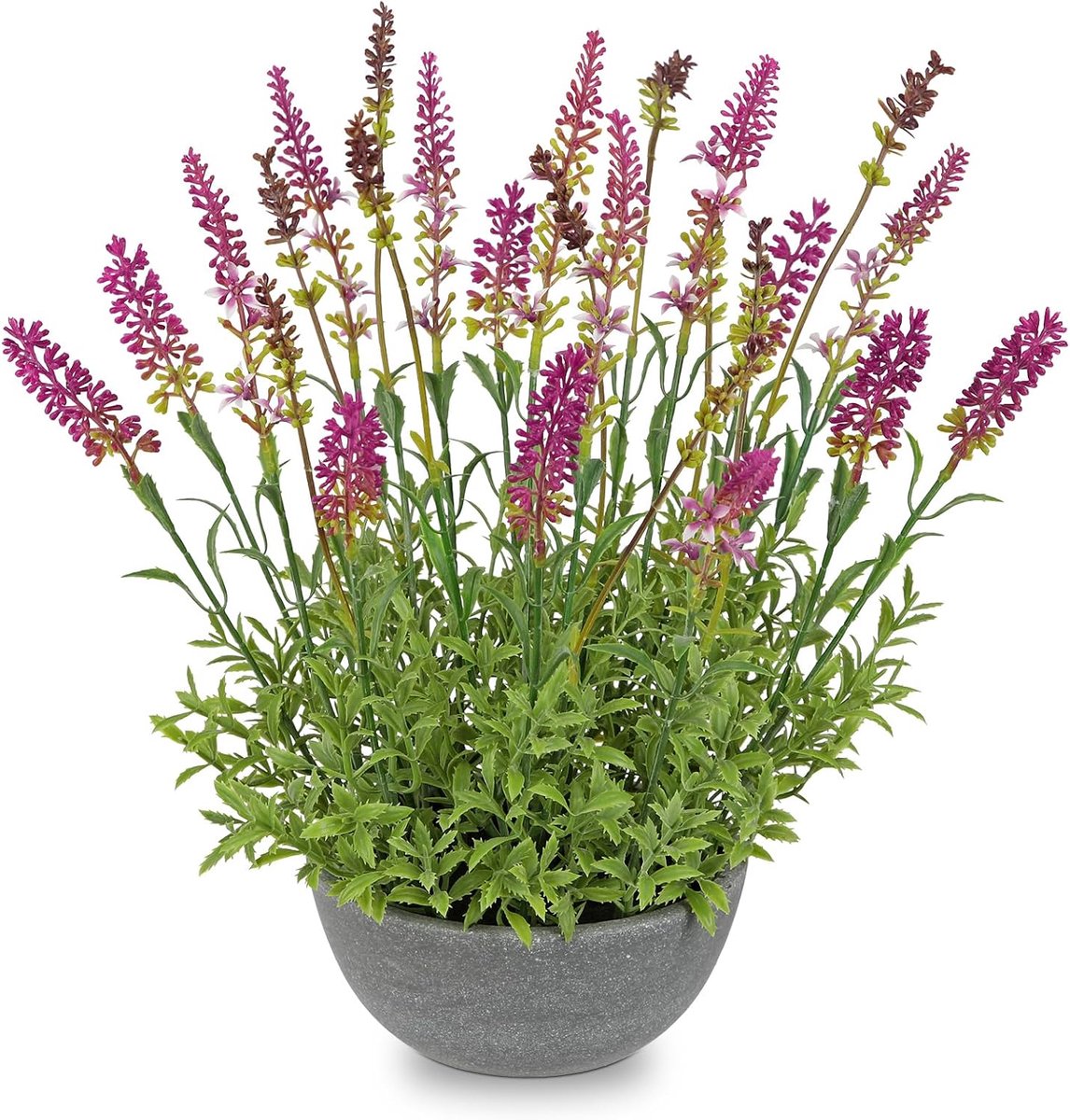 kunstplanten in pot, 33 cm, kunstbloem zoals echte kunstlavendel, decoratie, kunstbloemen, kamerplanten, tafel, rek, vensterbank, balkon, decoratie, woonkamer, slaapkamer, keuken
