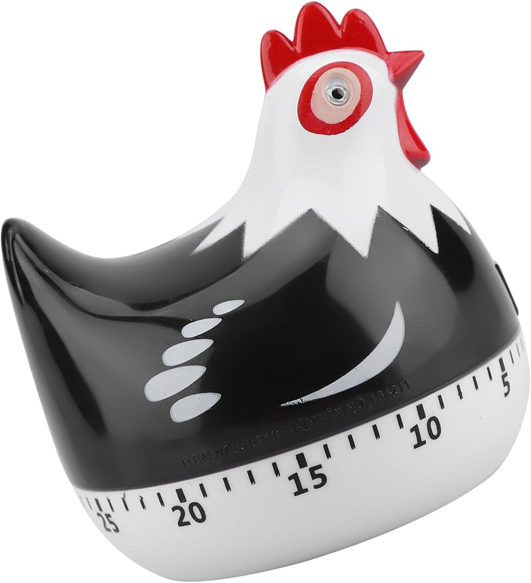 Keukenwekker Kippatroon, 60 Minuten Visueel Aftellen Bureau Klaslokaal Kookwekkers met Alarm voor Kinderen die Kokend Ei Koken (Hominas7oh3sz6a0k-01)