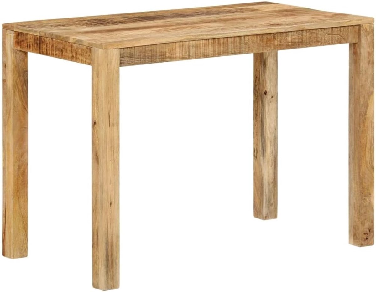 Rustieke Retro Mango Houten Eettafel, Uniek Patroon, Gemakkelijk Te Monteren, Stevig en Duurzaam, Fijn Vakmanschap, Boerderijstijl (110 x 55 x 76 cm)