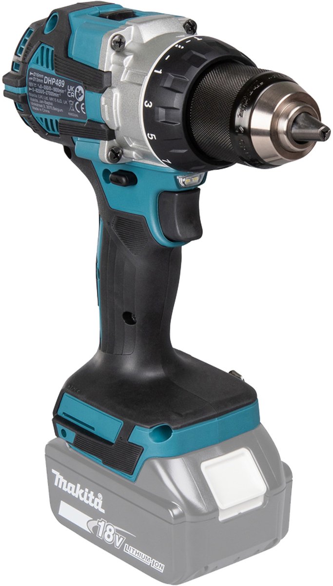 Makita Accu Klopboormachine 18V / 2x 3,0 Ah + Oplader in MAKPAC - DHP489RFJ