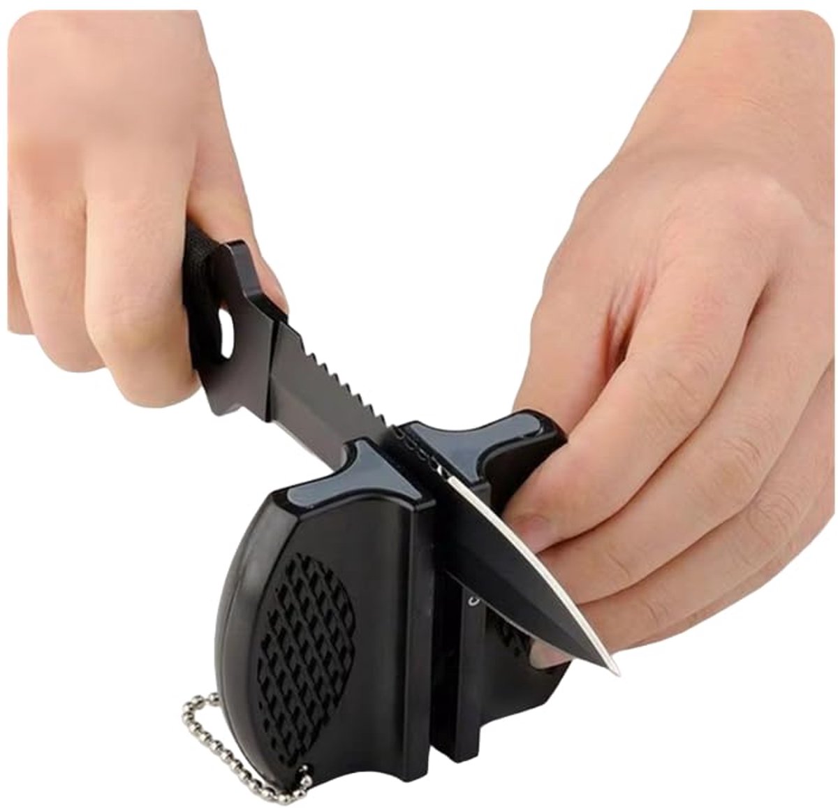 Compacte Keramische Messenslijper - Zwart - 7,5 cm x 5,8 cm x 2,5 cm