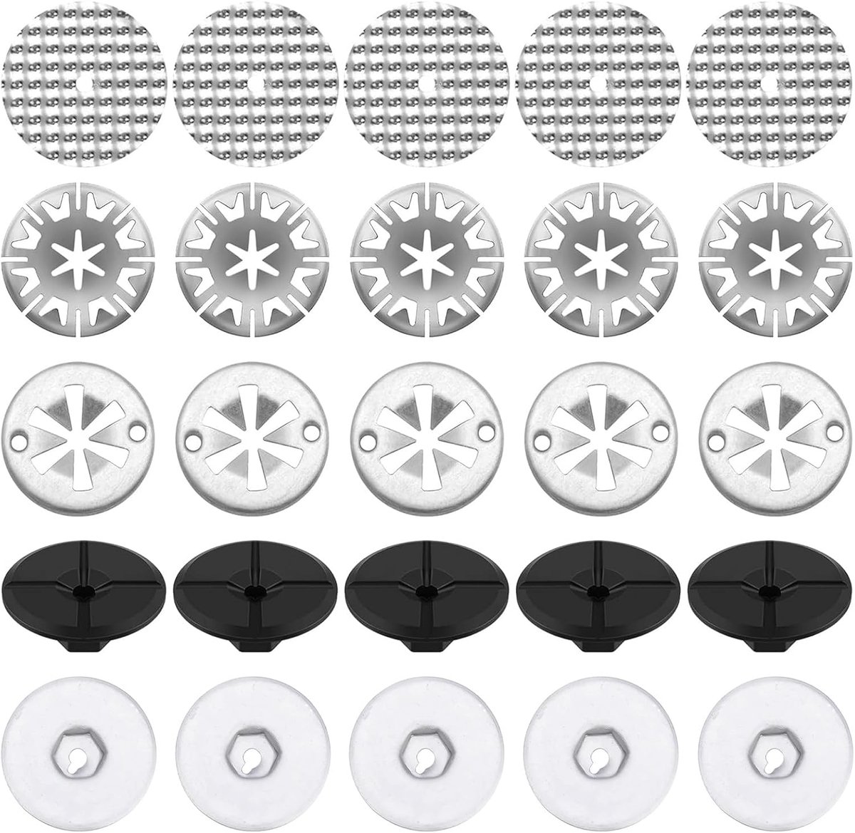 25 stuks hittebeschermingsplaat reparatieset klemschijven uitlaat voor VW