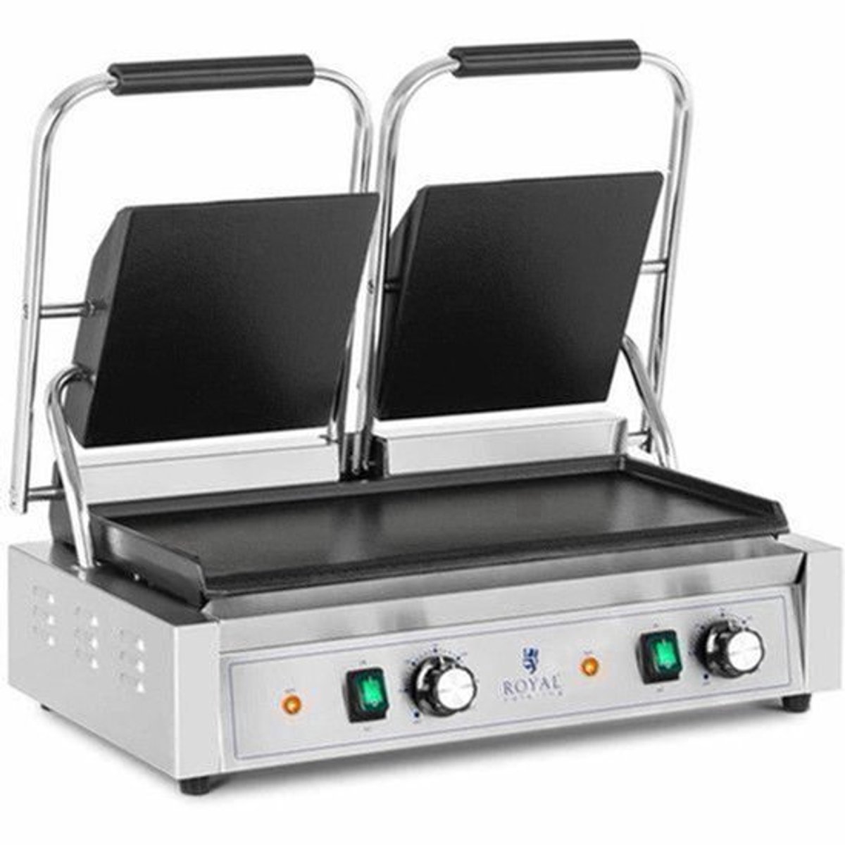 Contactgrill – Dubbele Grillplaat – Panini Grill – Tosti Apparaat – Grillapparaat – 3600W Vermogen – Groot 48x23 cm Bakoppervlak