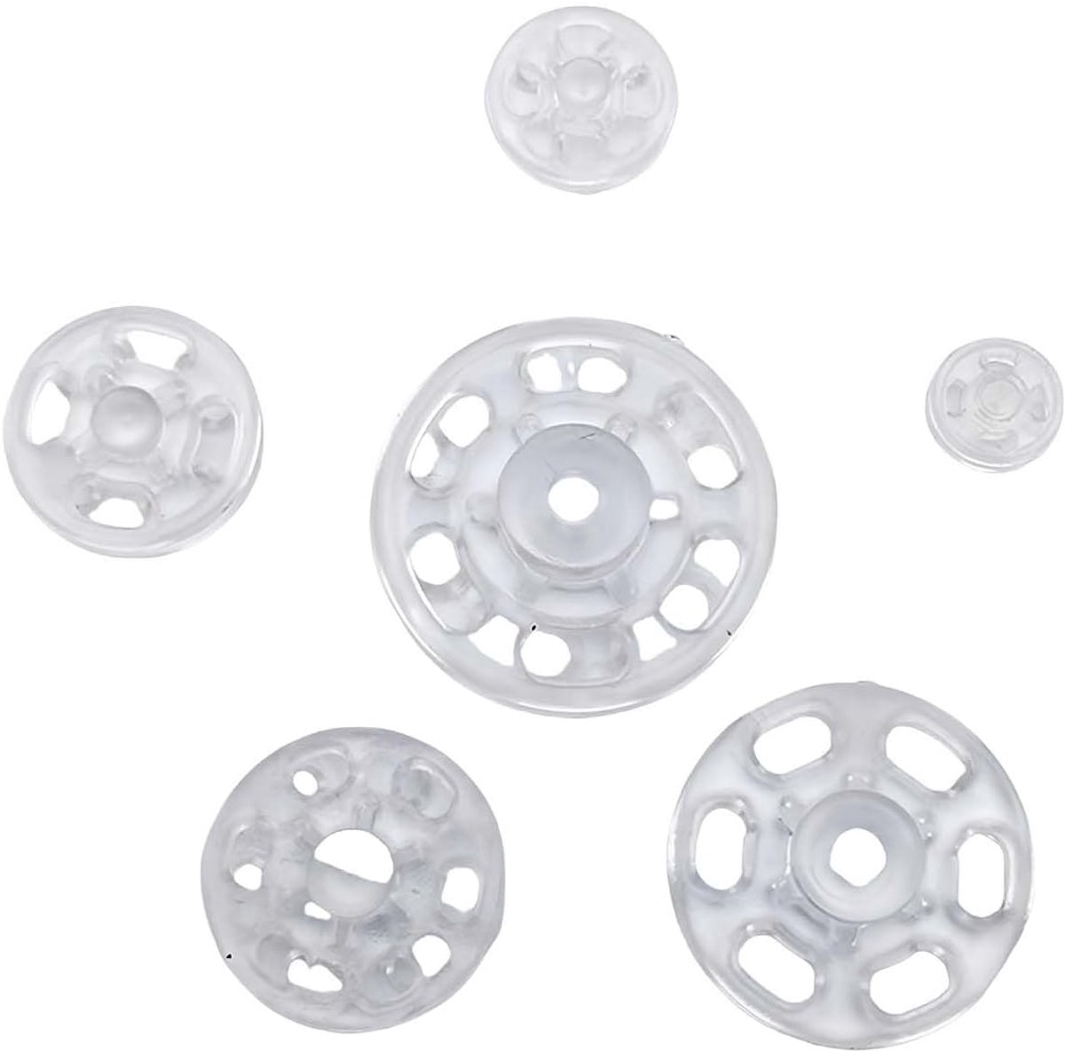 1 doos 15 sets onzichtbare kleine plastic drukknoopjes naai drukknoopjes voor kleding