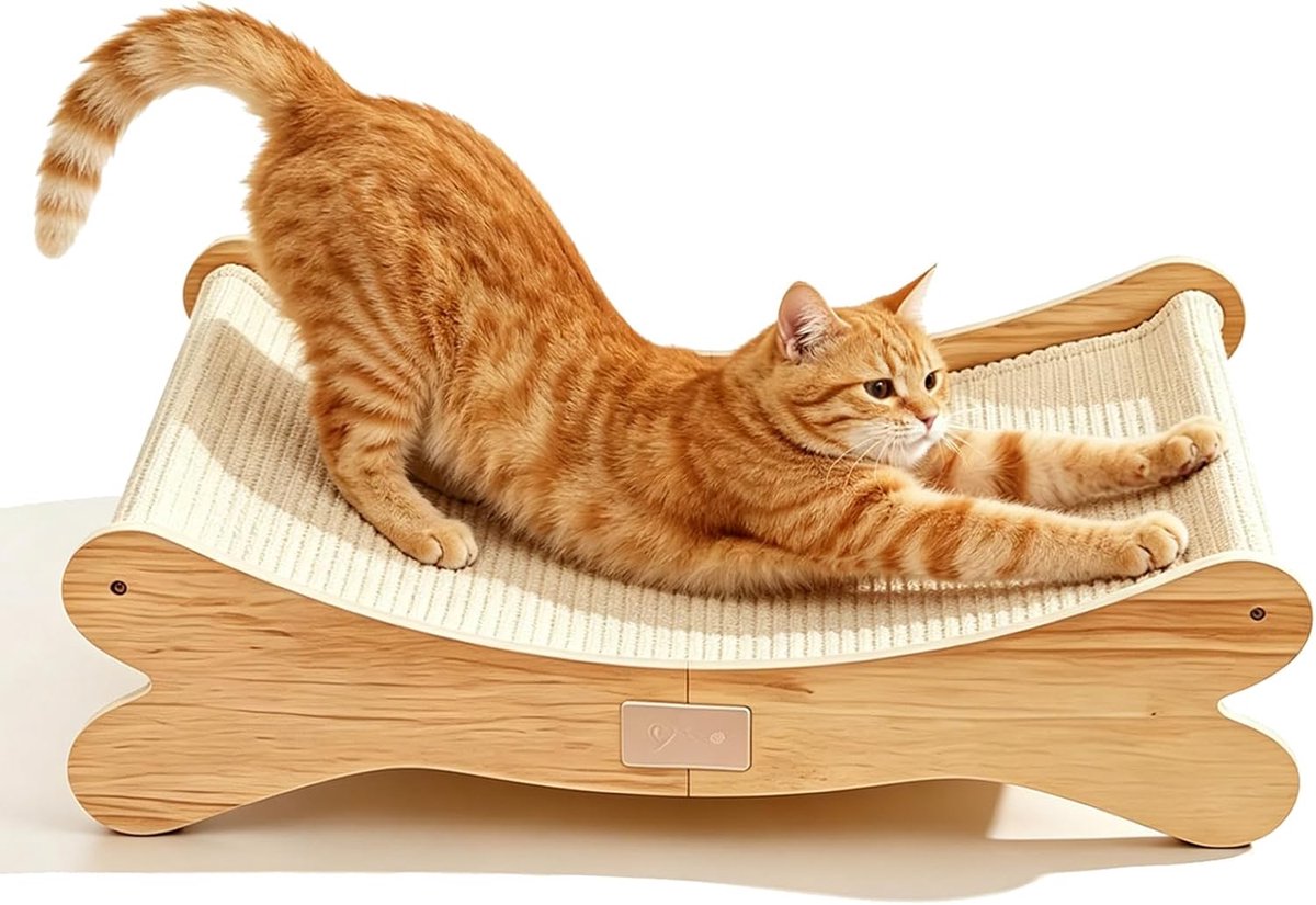 krabplanken kat, kattenkrabbed met 160° gebogen design