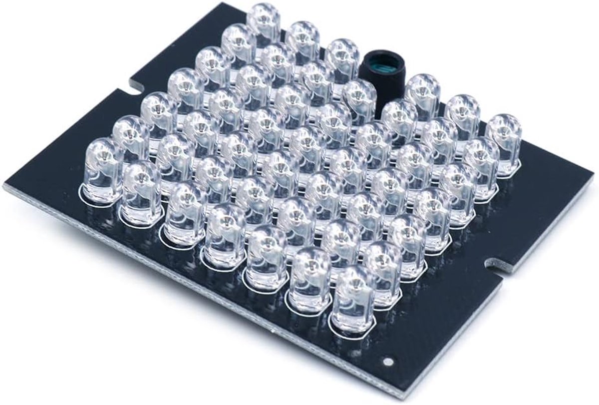 Infrarood 48 LED Array board IR-verlichter met IR-bereik tot 30m Voor alle soorten cameramodules, voeding DC 12V