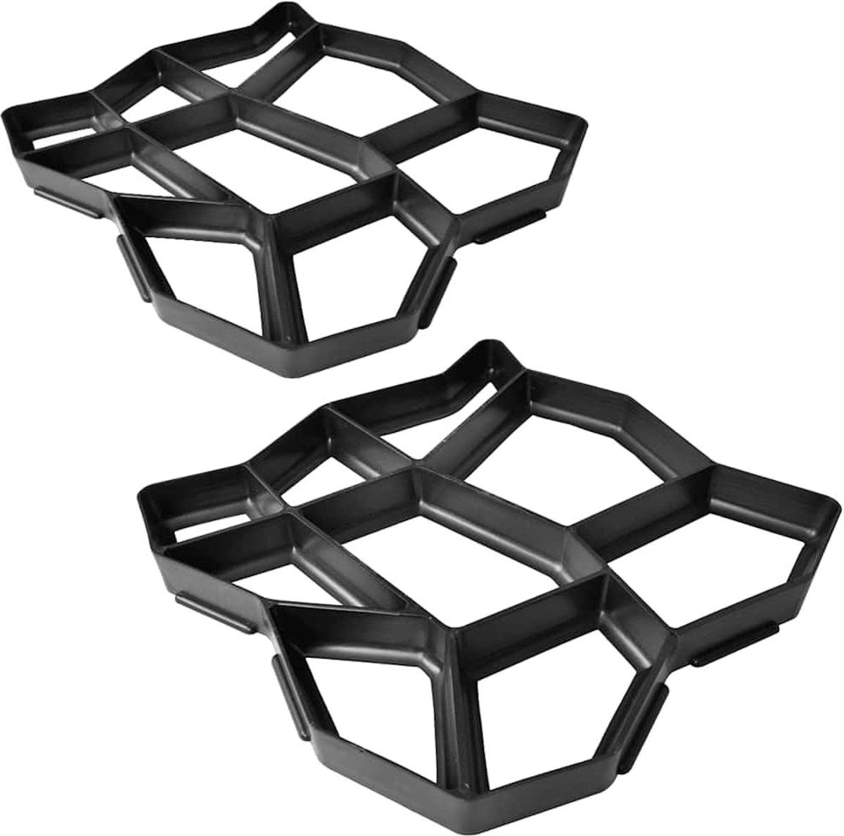 42 x 42 x 4 cm, set van 2 betonpaden, looppad