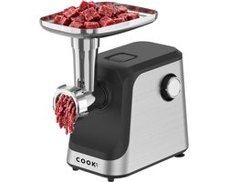 COOK-IT Vleesmolen Pro - 1800W - Gehaktmolen - RvS