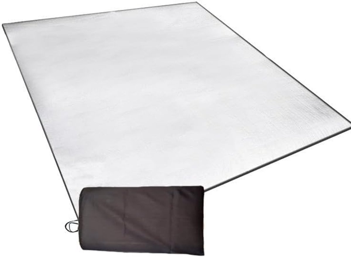 Campingvloermat van aluminiumfolie, campingslaapmat van aluminium, campingschuimmat, isolerende vloermat voor tent, reflecterende mat