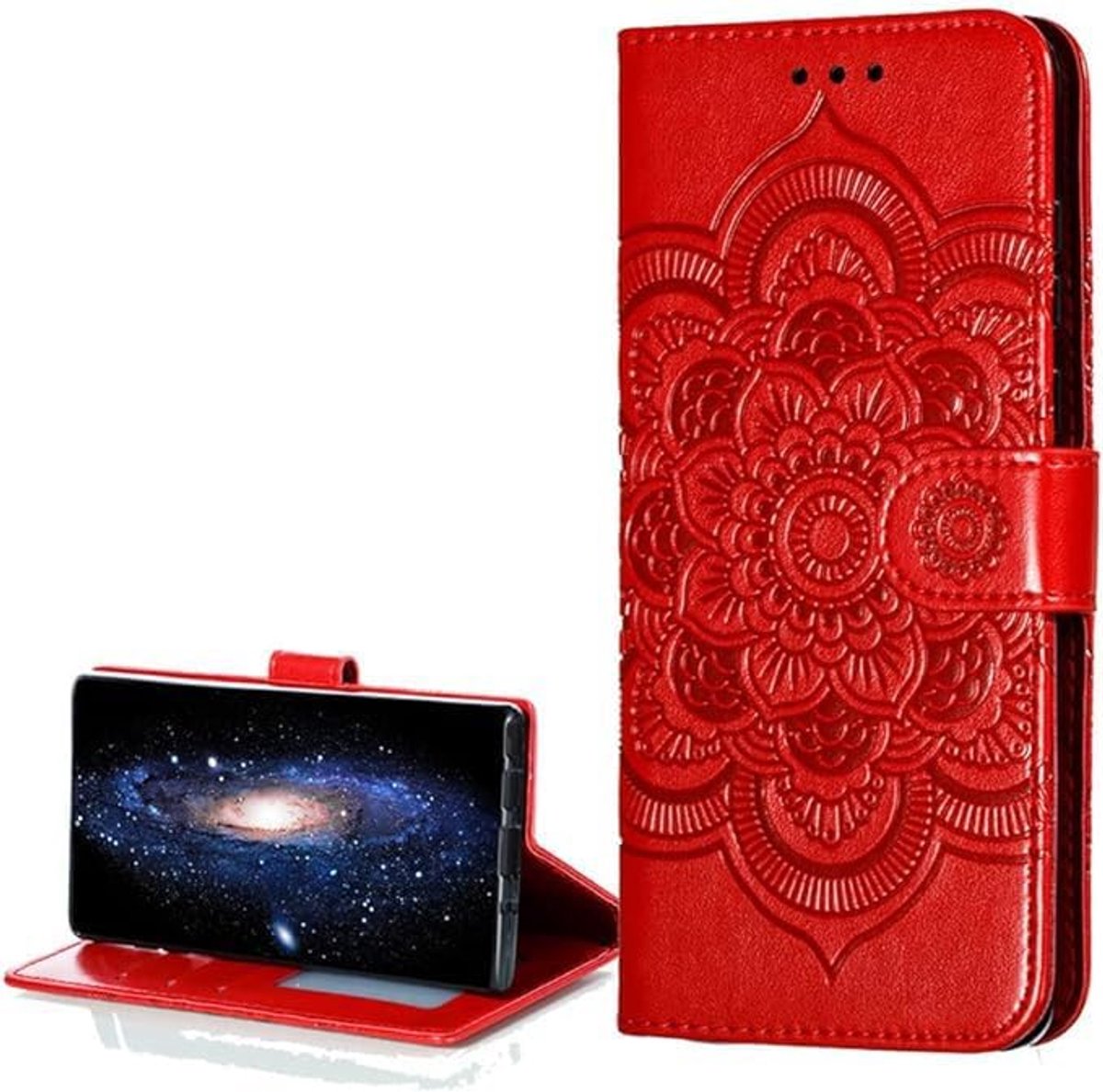 Telefoonhoesje voor Motorola Moto Edge 40 Pro, klaphoes van PU-leer, portemonneehoesje met kaartsleuf, standfunctie, beschermhoes, PU-leren klaphoes voor Motorola Moto Edge 40 Pro