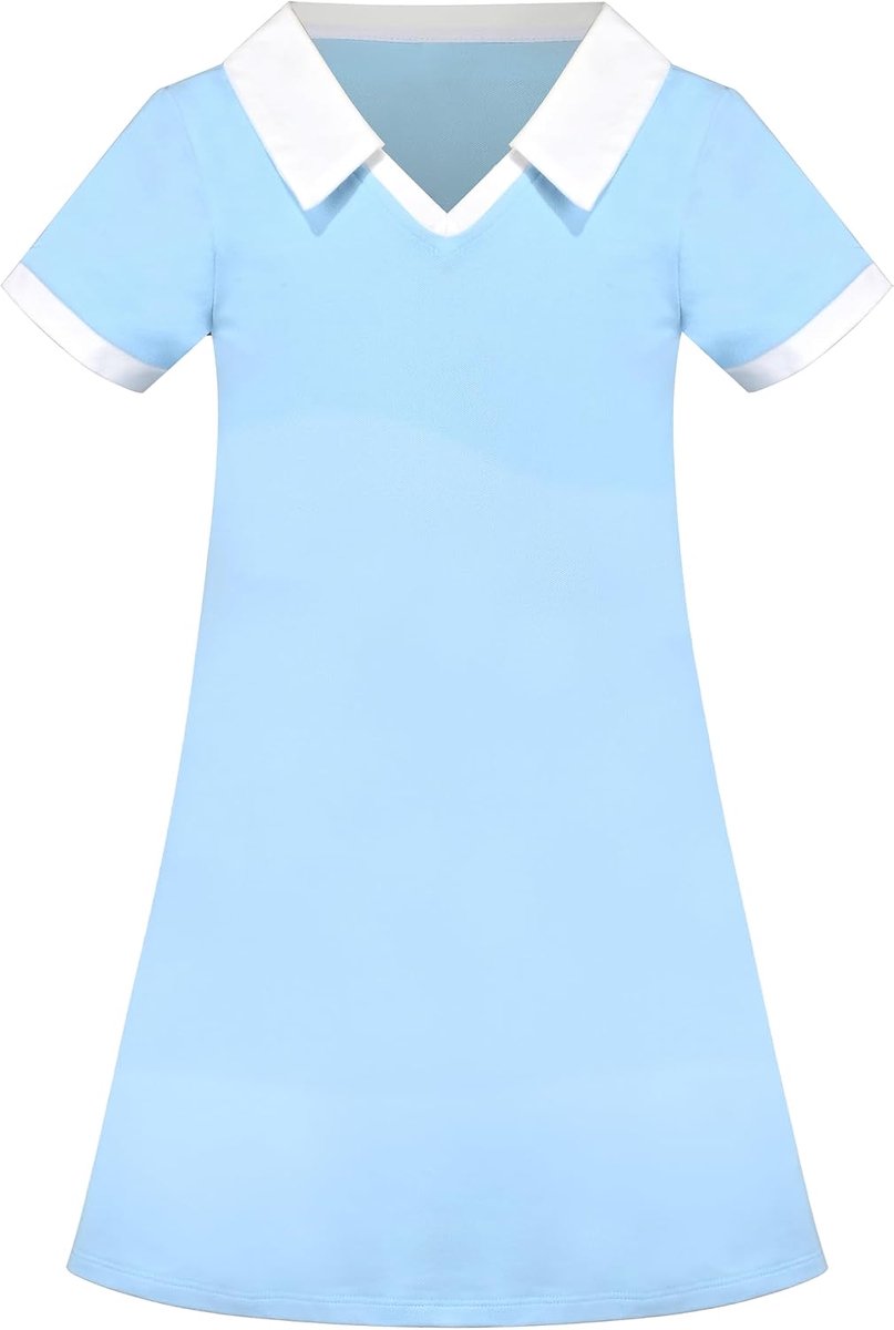 Jurk T shirt Eenvoudig Wijnoogst Loszittend Direct Gewoontjes School 5-10 jaar