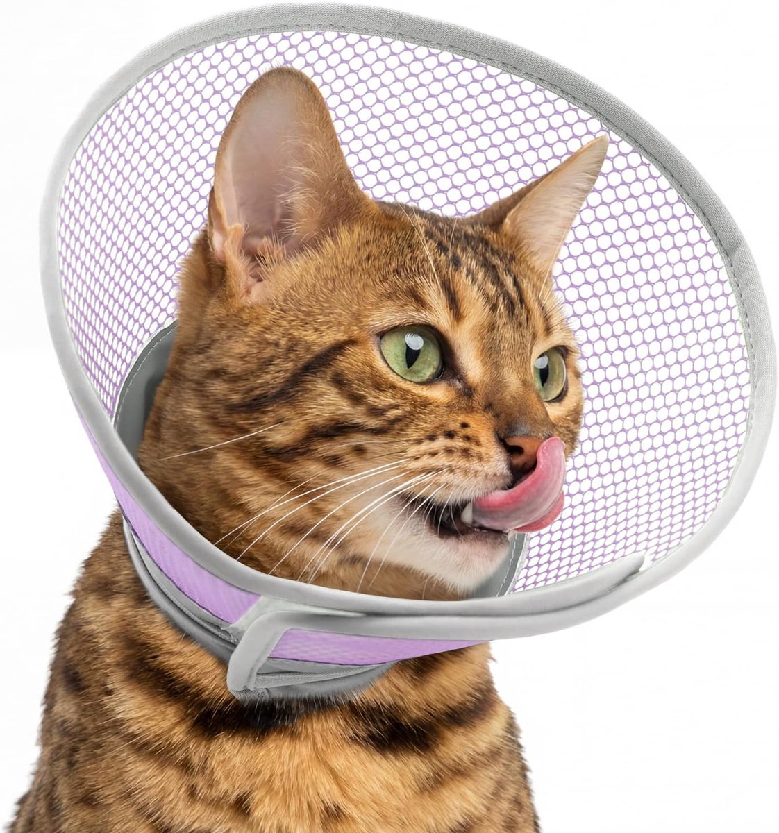 Waterdichte halsband voor katten, om likken en krassen te voorkomen