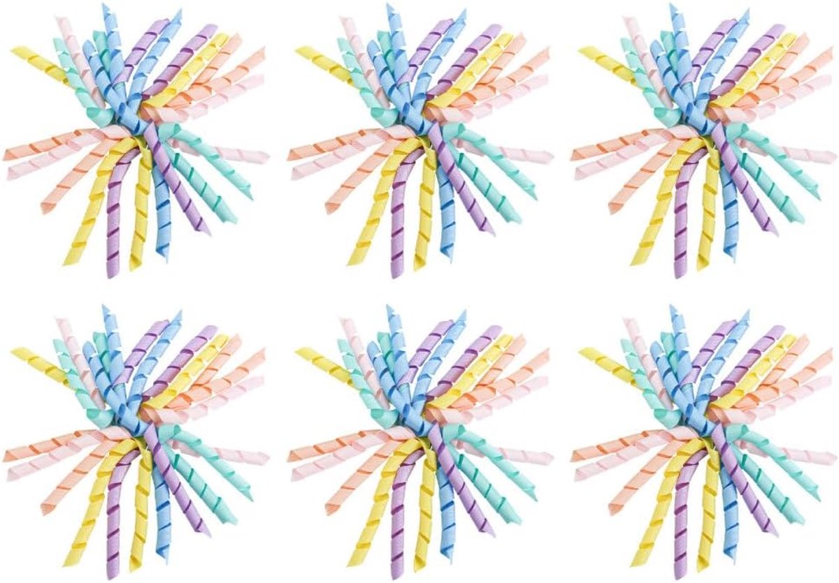 Strikken, 6 stuks zelfklevende geschenkstrikken, kleurrijke satijnen strik voor Kerstmis, verjaardagen, bruiloftsdecoraties