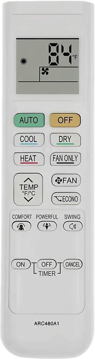 Afstandsbediening Vervanging voor Daikin Airconditioner ARC480A10 ARC480A10