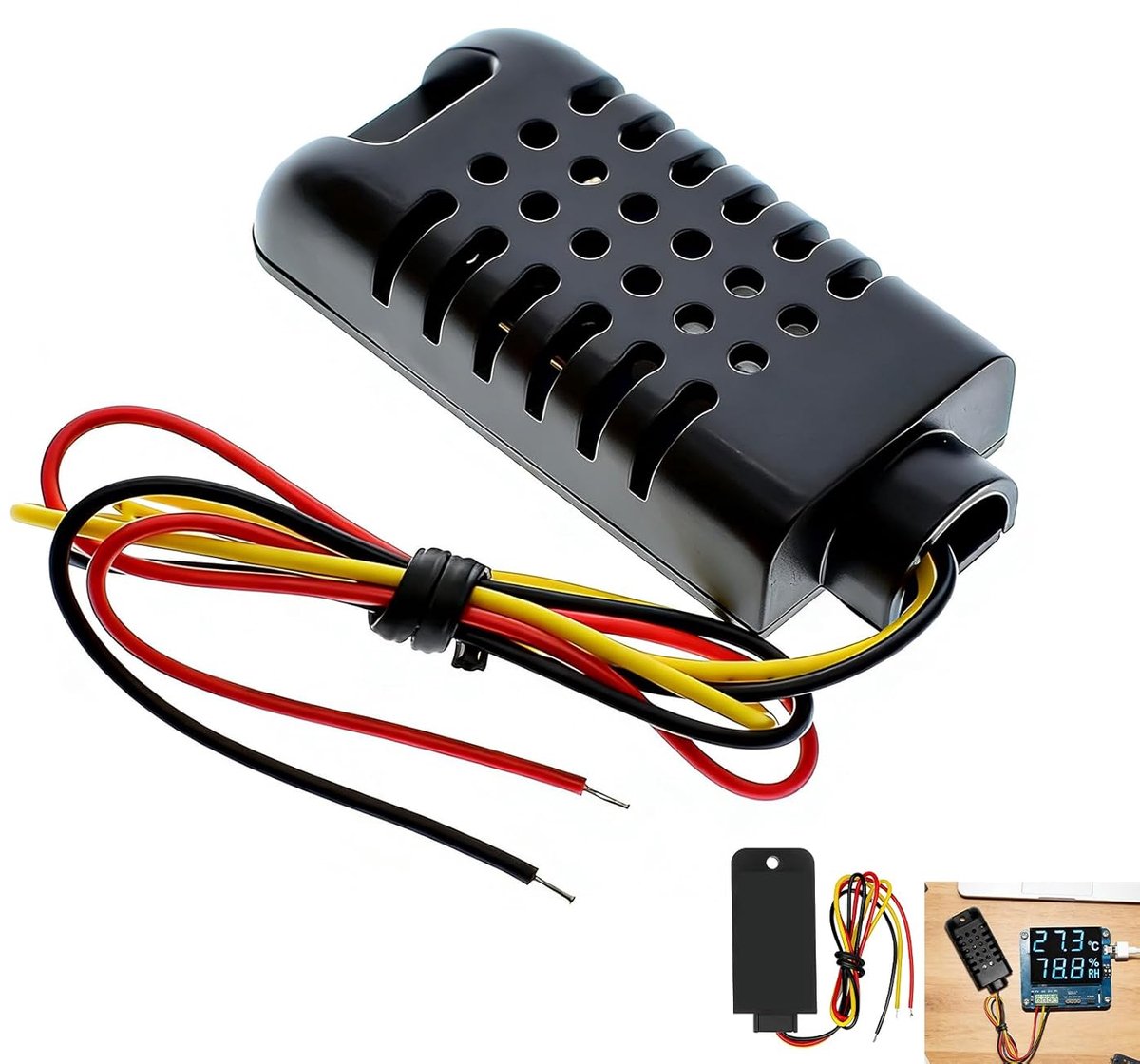 Sensormodule, DHT21 digitale temperatuur- en vochtigheidssensor AM2301 AM2301A 3,3-5,2 V, zeer nauwkeurige capacitieve sensoren voor vochtregeling, airconditioning, milieucontrole