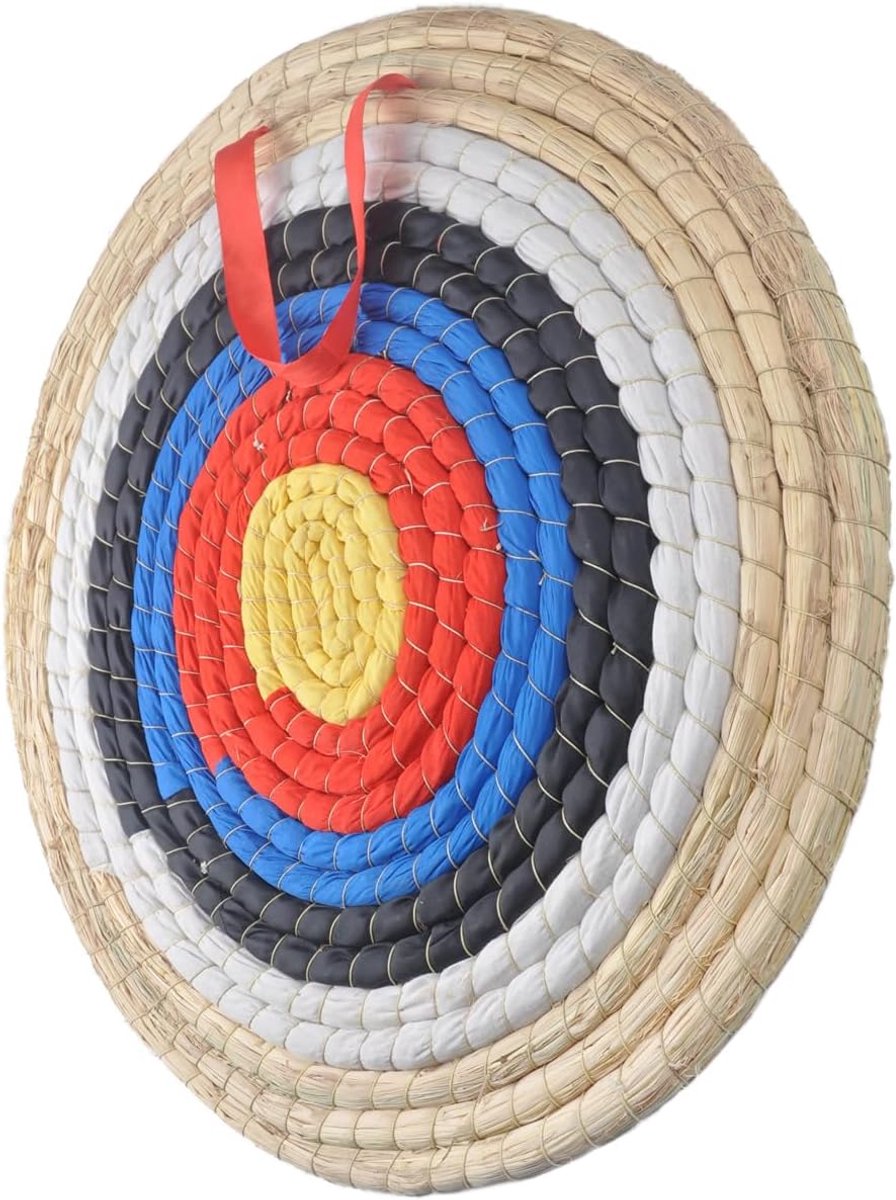 Boogschieten, handgemaakte boogschietschijven van stro. Traditionele stroschijf voor pijl en boog, geschikt voor recurvebogen, lange boogschijven, compoundboog, gebruik buitenshuis