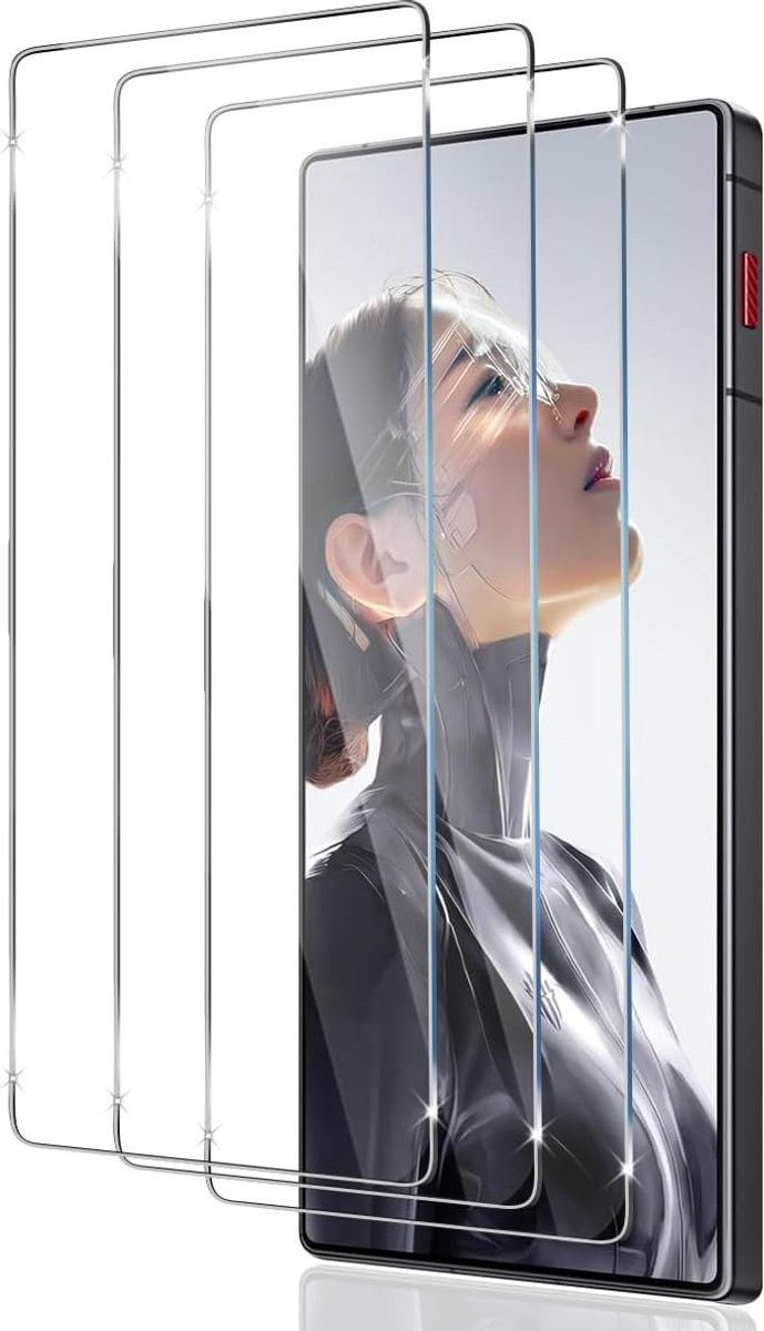 Displaybeschermfolie voor ZTE Nubia RedMagic 11 Air 5G, gehard glas, aanraakgevoelig, krasbestendig, luchtbelvrij, HD-volledige afdekking, 3 stuks