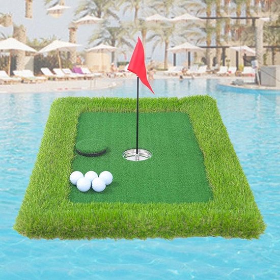 Pool Putting Minigolf Oefenhulp Achtertuin Indoor Outdoor Zwembad — afbeelding 5