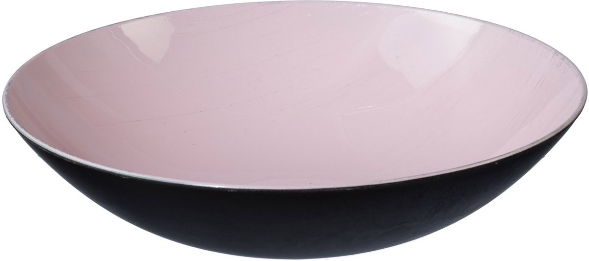 Gasper kerst decoschaal roze brushed 28 cm melamine