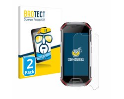 BROTECT - Screenprotector voor Unihertz Atom L - Folie Beschermfolie transparant 2 Stuks