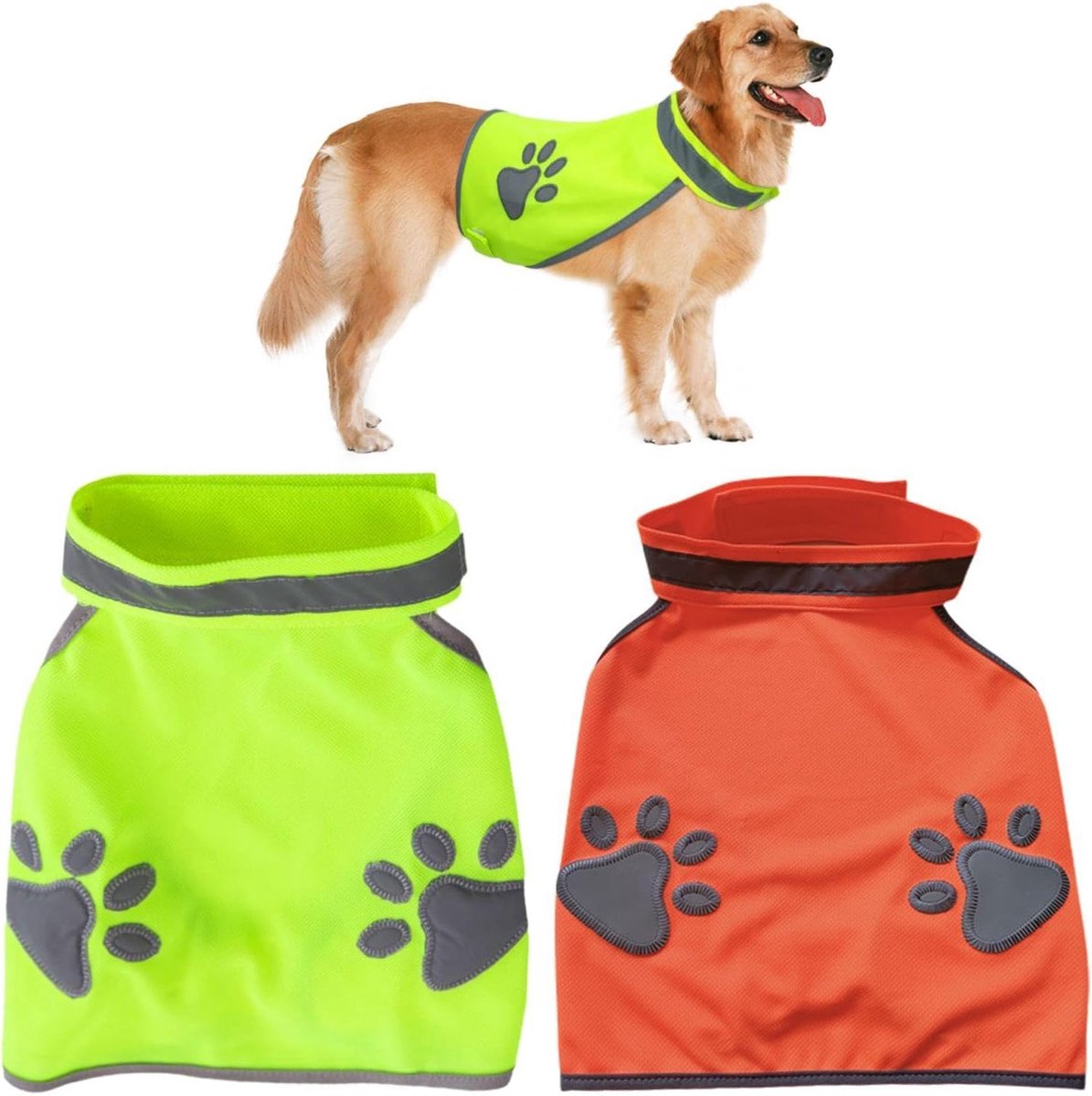 2 stuks reflecterende hondenkleding, reisveiligheidsvest voor huisdieren, kleding voor huisdieren, ademend en comfortabel
