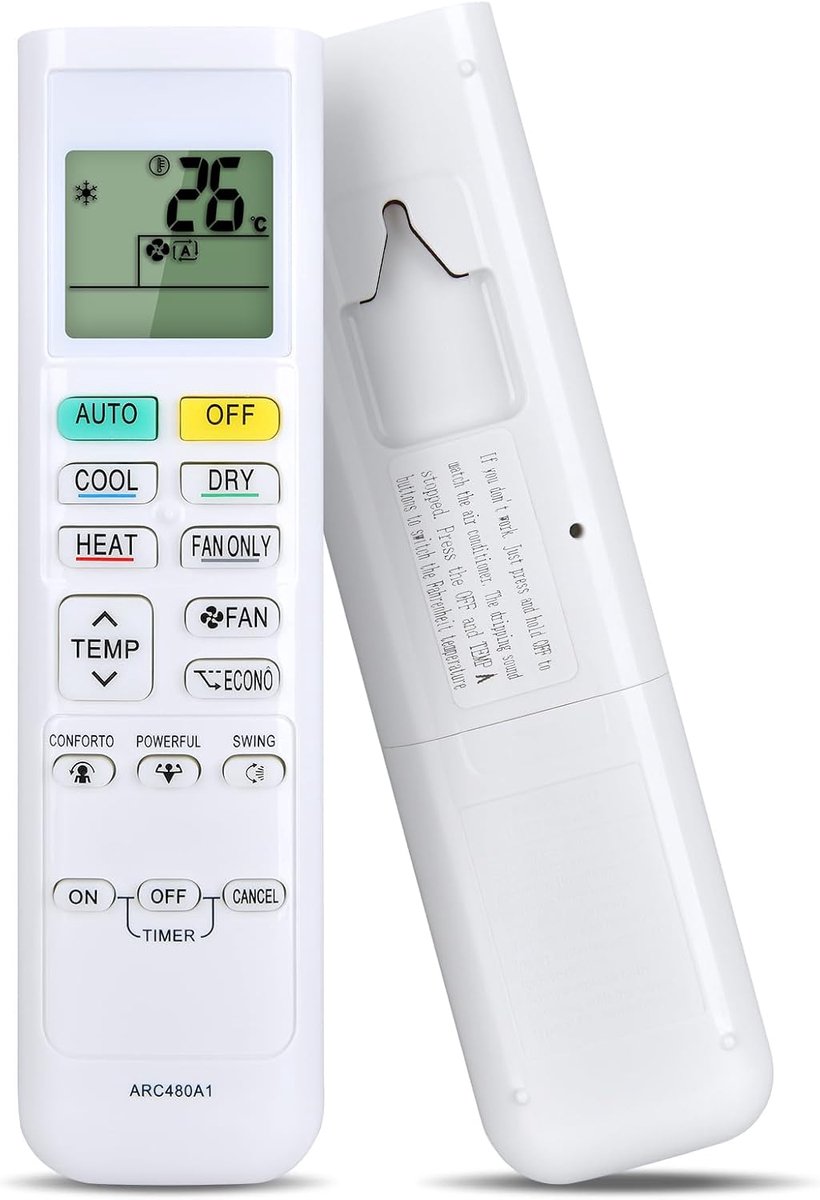 afstandsbedieningsset voor airconditioners voor Daikin Airconditioning ARC480A1 ARC480A11 ARC480A13 ARC480A2 ARC480A3 ARC480A4 ARC480A5 ARC480A6 ARC480A7 ARC480A8 ARC480A9 ARC480A10