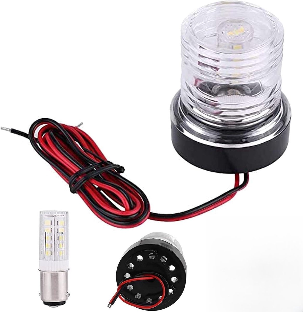 DC12V-24V 360-graden rondom bootlicht LED-verlichting signaallamp, voor de elektrische uitrusting van de scheepsnavigatie