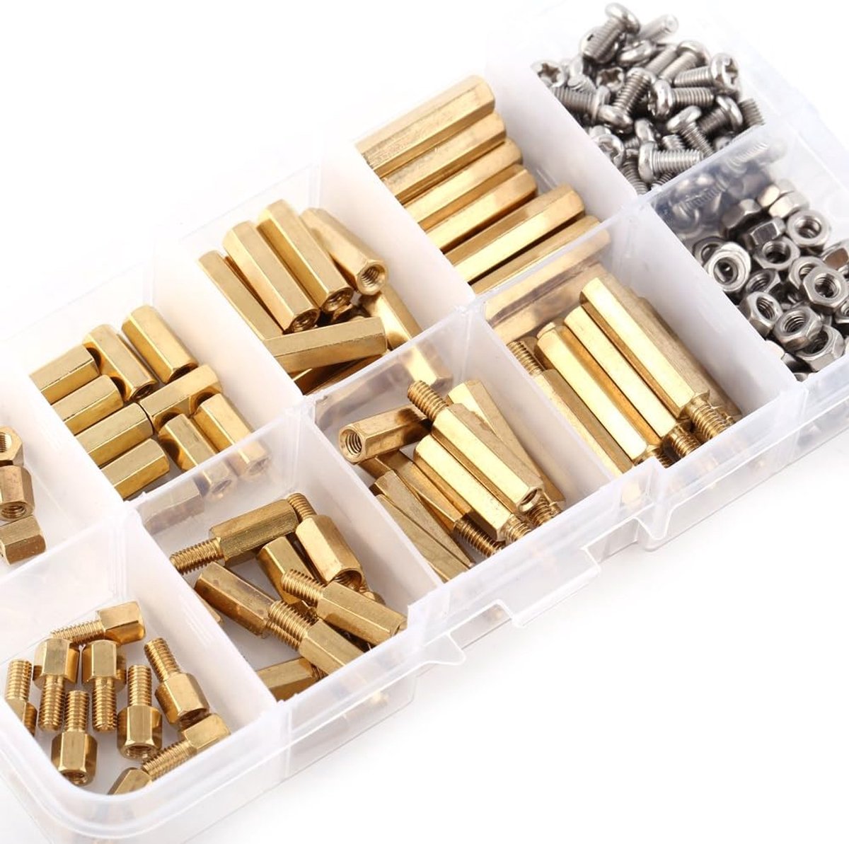 1 Kit Van 200 Stuks M3 Schroef Buitendraad Vrouwelijke Zeskant Spacer Assortiment (KIT2, M3)
