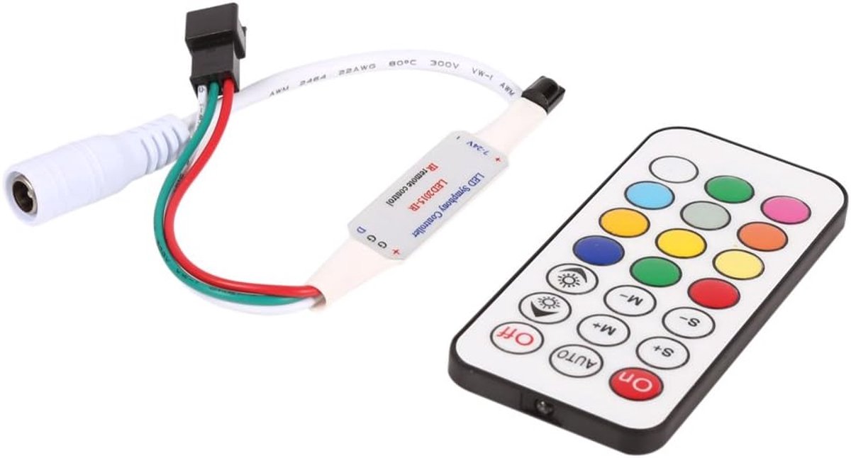 21 Key IR Infrarood Draadloos RGB LED Strip Licht Afstandsbediening Controller voor WS2811 WS2812B LED Strip Verlichting DC 5-24V (12V)