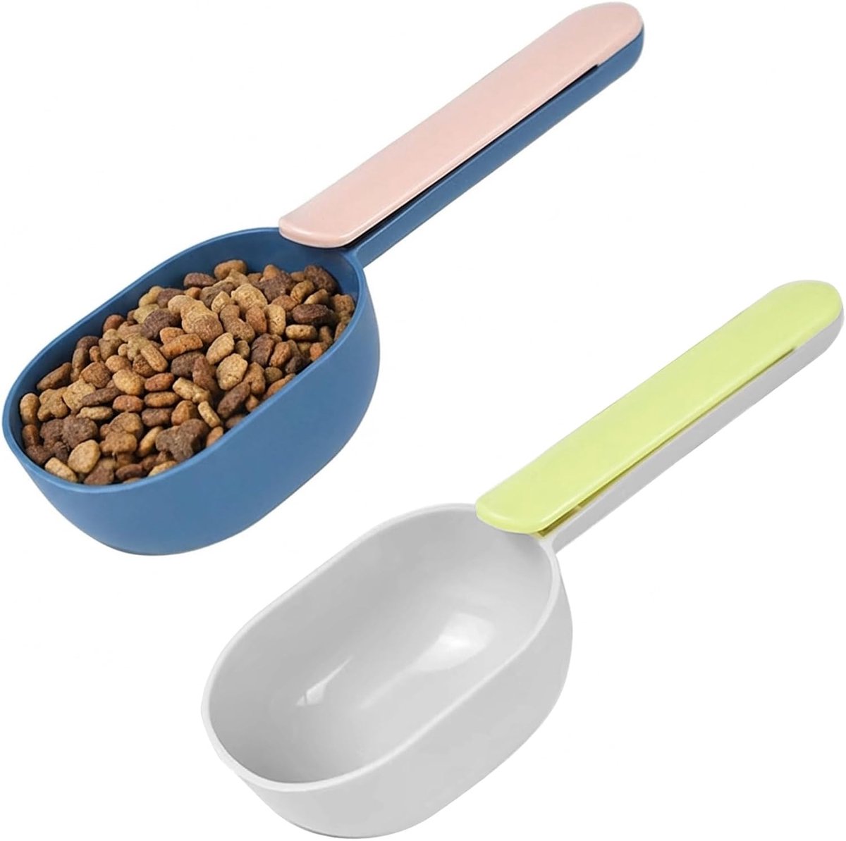 Eetlepel voor honden en katten met clip, 2 stuks, 20,5 x 8 cm
