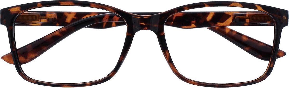 Bruine Schildpad Lezers Groot Ontwerper Stijl Mannen Scharnieren Met Veer R83-2 +3,00