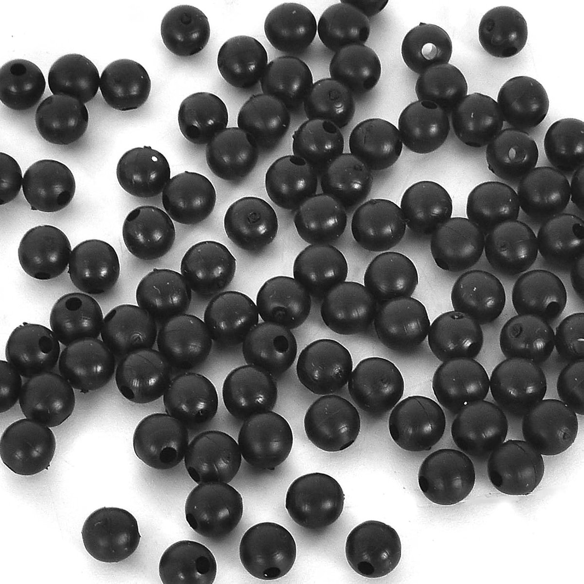 100 stuks 5mm rubberen kralen voor karpervissen, rubberen kralen voor vissen van premium PE, ultralichte kralen voor vissen, vissen met zachte rubberen kralen set, karper-vismogelijkheden voor zoet