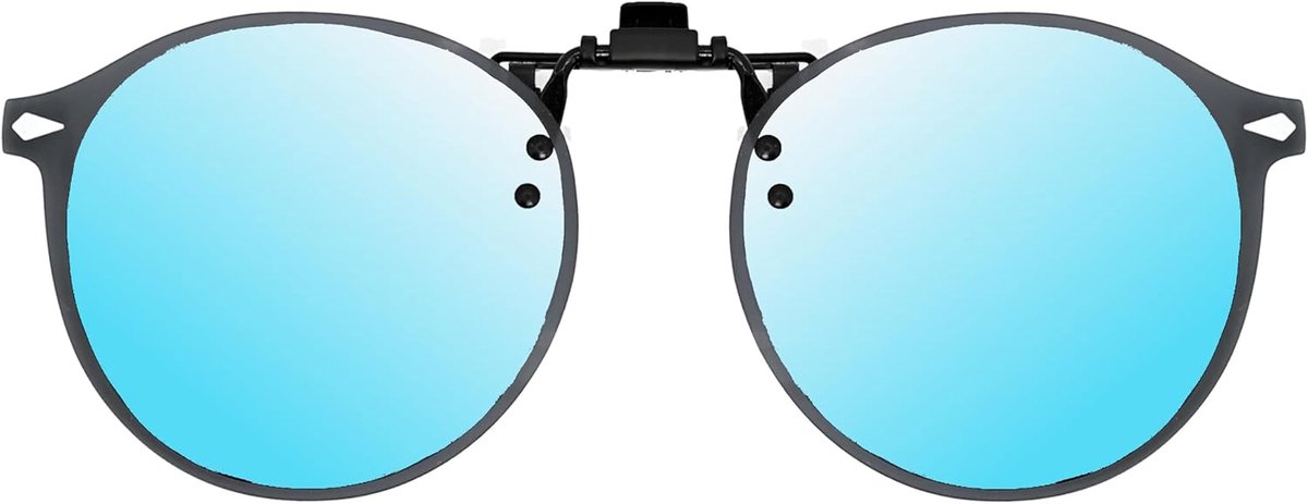 Zonnebrilclip, Opklapbaar en Ultralicht, Zonnebriloverzetbril, Heren, Dames, 100% UV-bescherming