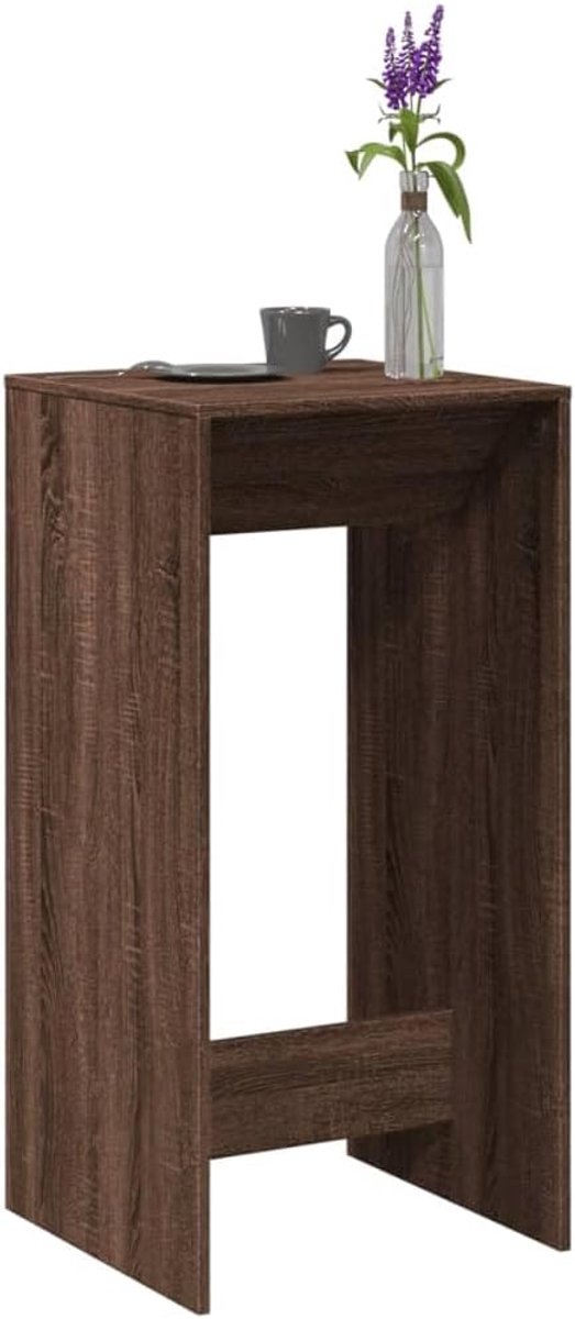 Bruin, eiken-look, keukentafel, keukentafel voor keuken, 51 x 50 x 103,5 cm, houtmateriaal