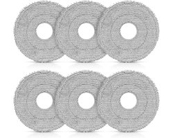 Geschikt voor Dreame L10s Ultra Gen2/Gen3 - L40/L50 Ultra AE - X30/X40/X50/L40/L20 Ultra - L10s/L40s/L50 Pro Ultra - X40/X50 Master - Mova E30/E40/P50/V50 Ultra - 6 herbruikbare mopdoekjes - microvezel