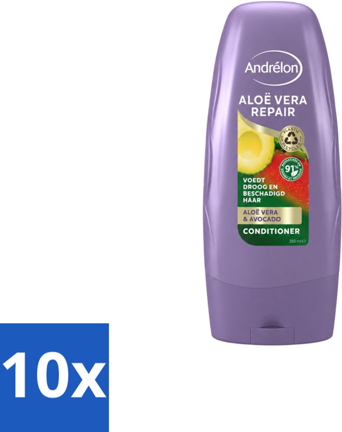10 x Andrélon - Aloe Vera Repair - Conditioner - Verzachtend & Herstellend - 250 ml - Voordeelverpakking - 10 stuks