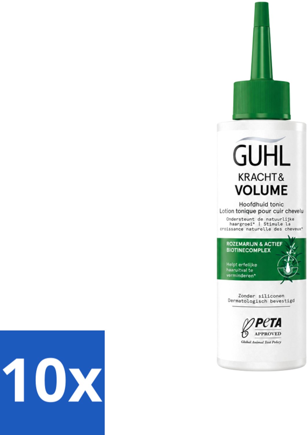 10 x Guhl – Scalp Tonic – Kracht & Volume – 125 ml - Voordeelverpakking - 10 stuks