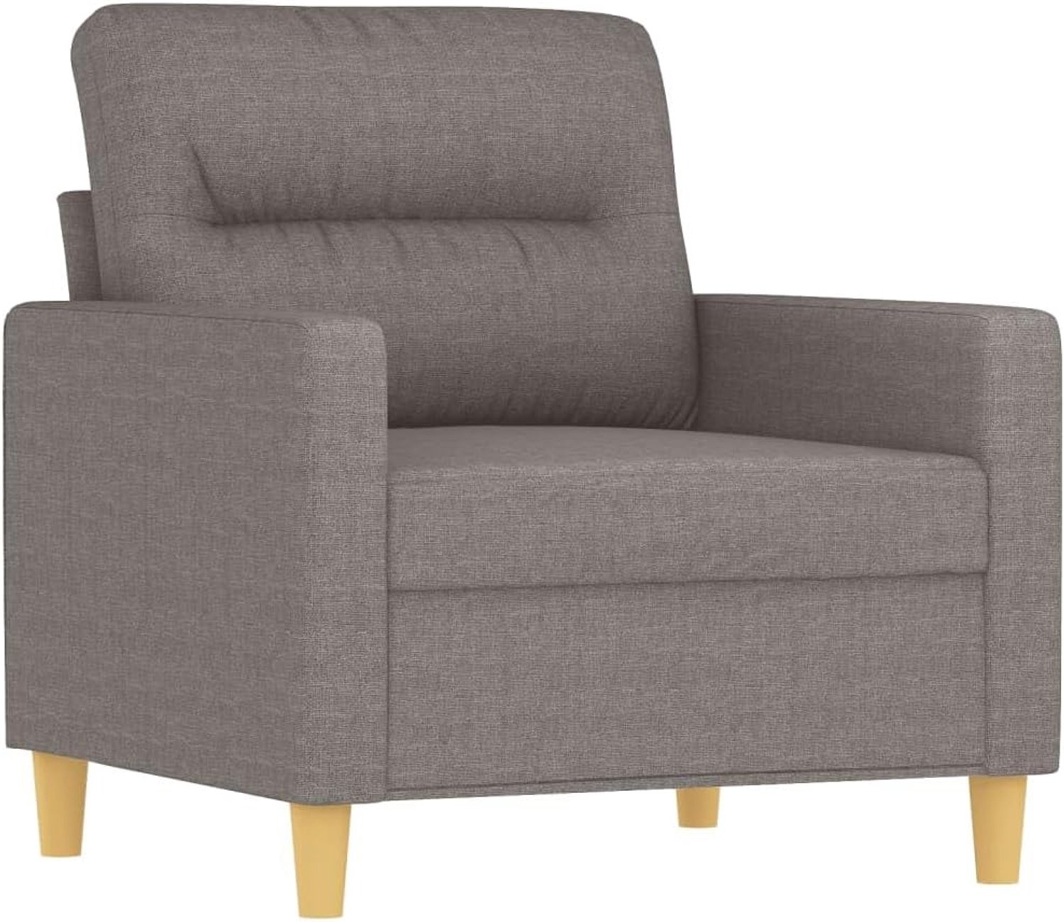 Slaapkamerbank, kantoorbank, bankstoel, taupe, 60 cm, stof, voor woonkamer, slaapkamer, kantoor