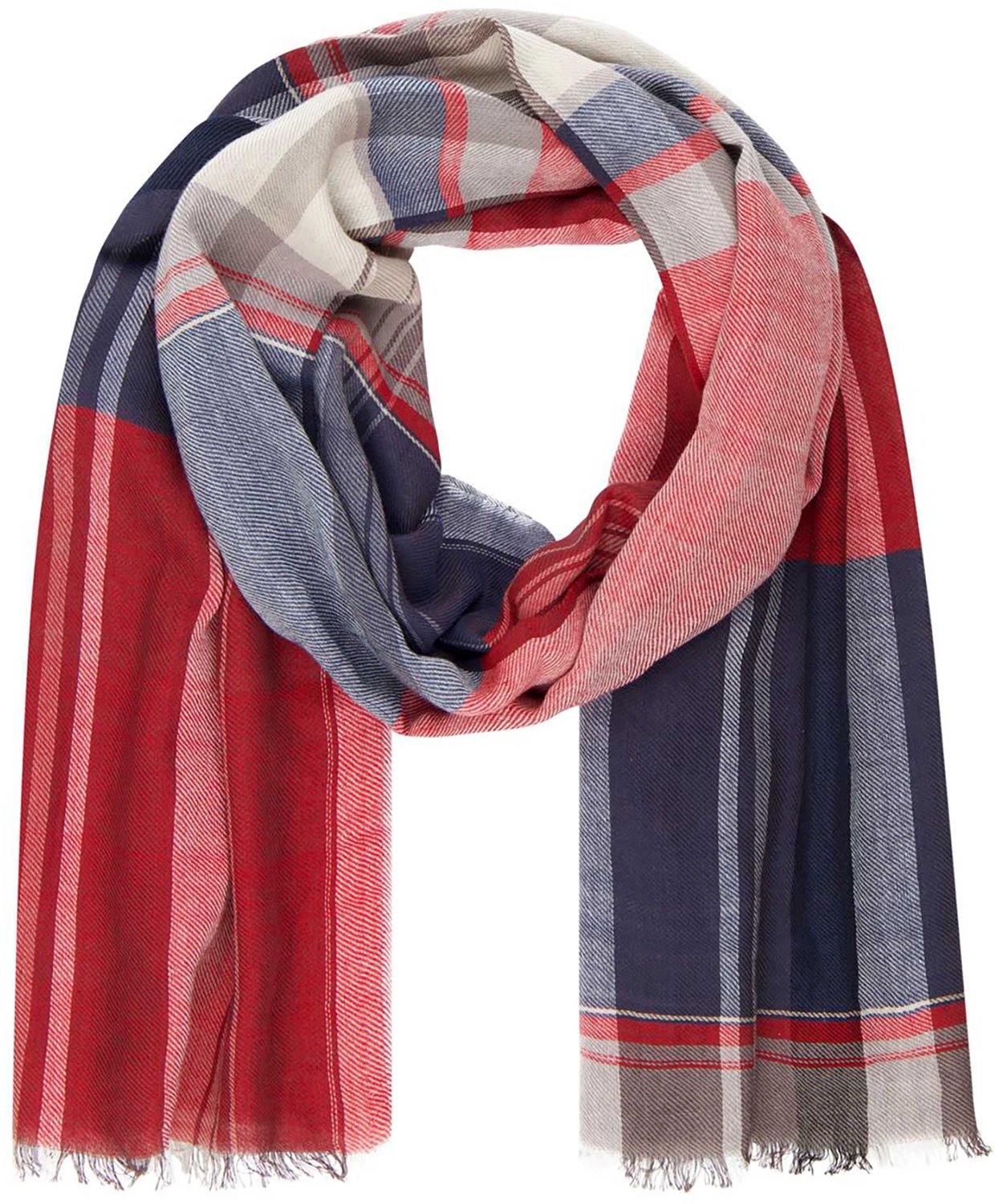 LINDENMANN heren sjaal - rood geruit