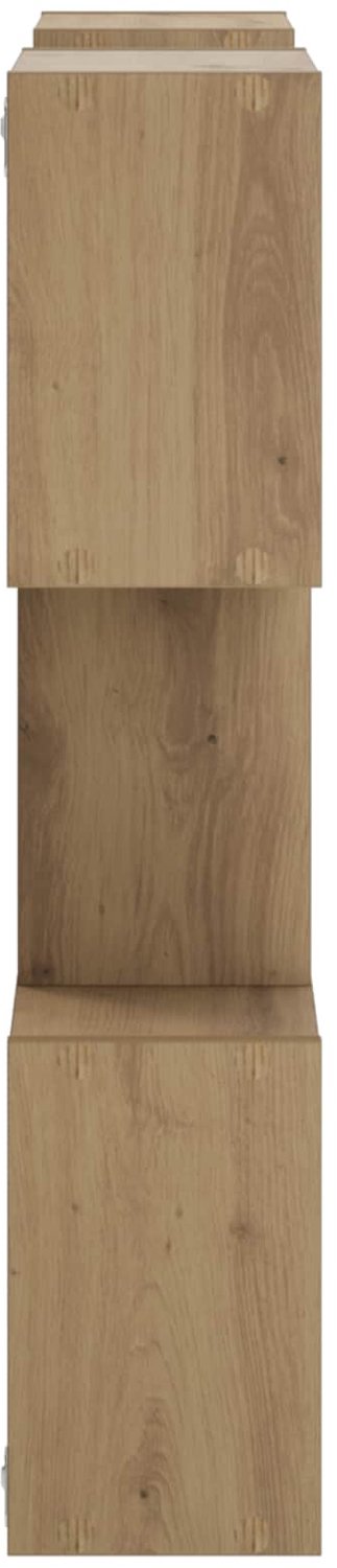 vidaXL Wandplank - Artisanaal - eiken - 103 - x - 17 - x - 80 - cm - Bewerkt - hout Artisanaal eiken