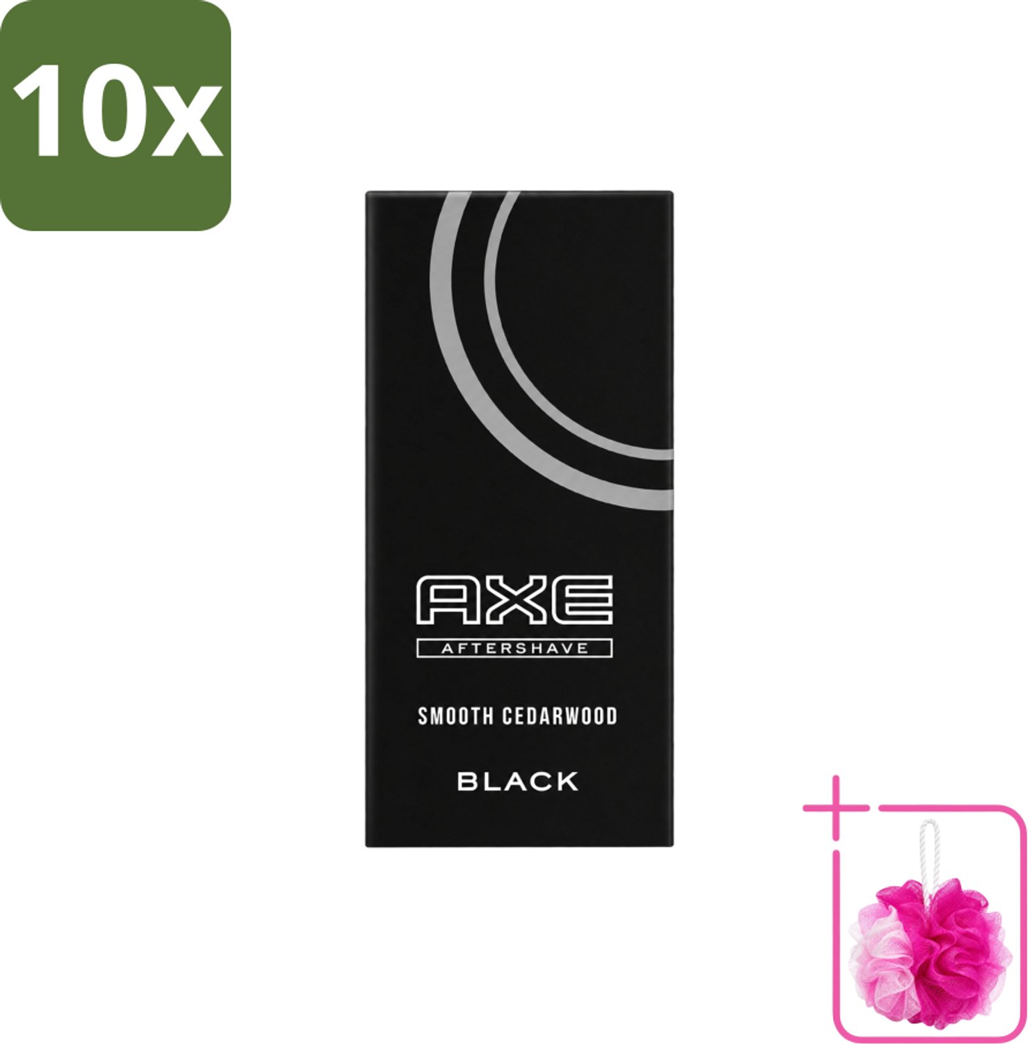 10 x Axe – Aftershave – Black – 100 ml - Bulkverpakking - Aftershave - Douchemop - Huidverzorging