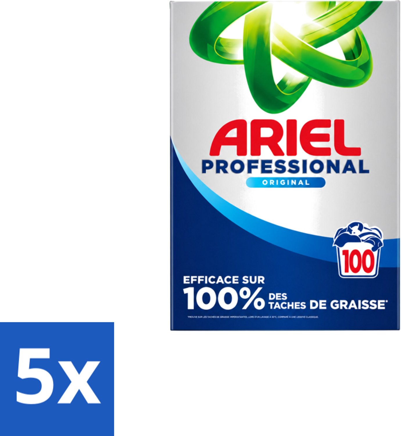 5 x Ariel – Waspoeder – Professional Regular – 100 wasbeurten - 5,5 kg - Voordeelverpakking - 5 stuks