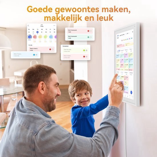 Digitale Fotolijst Slimme Kalender - 15,6 Inch Touchscreen - 32 GB Intern Geheugen - Metaal Frame - WiFi Verbinding — cadeau in Kalenders & Planners - foto 8