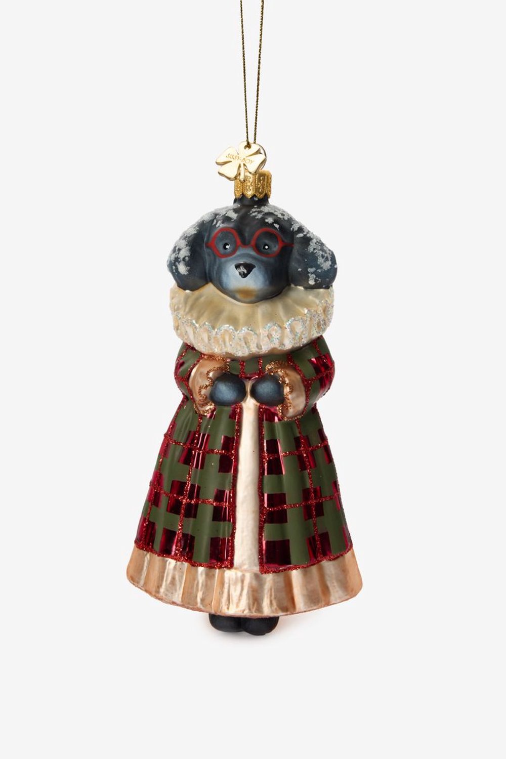Sissy-Boy Kerst ornament hond met jas Multi