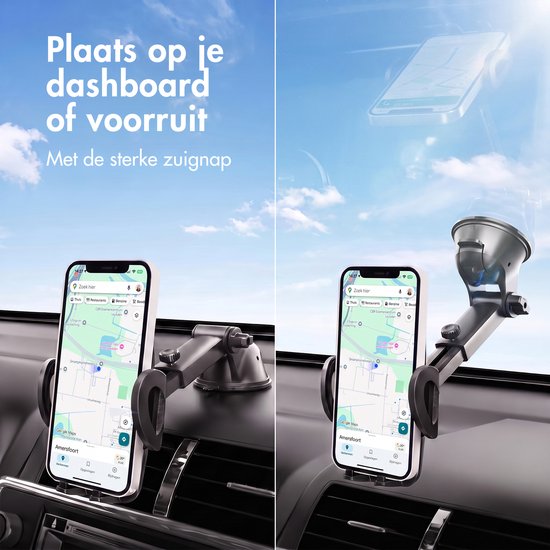 imoshion 2-in-1 Telefoonhouders Auto met Krachtige Zuignap voor Dashboard en Raam - Verstelbaar en 360° Draaibaar - GSM Houder - Universeel — cadeau in Cadeau-ideeën - foto 2
