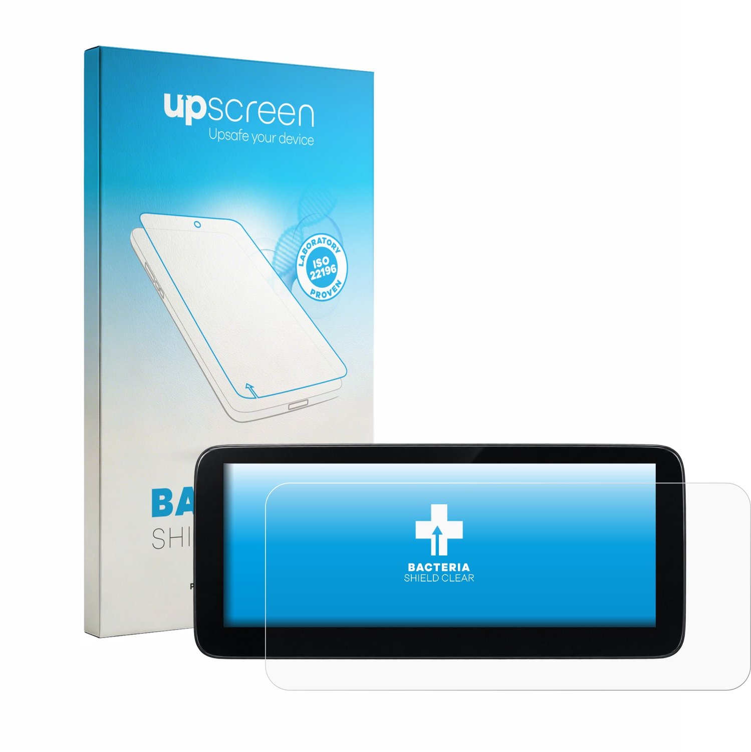 upscreen - Screenprotector voor Mercedes-Benz V-Class W447 2019-2024 MBUX 10.25" - Folie Beschermfolie transparant antibacterieel