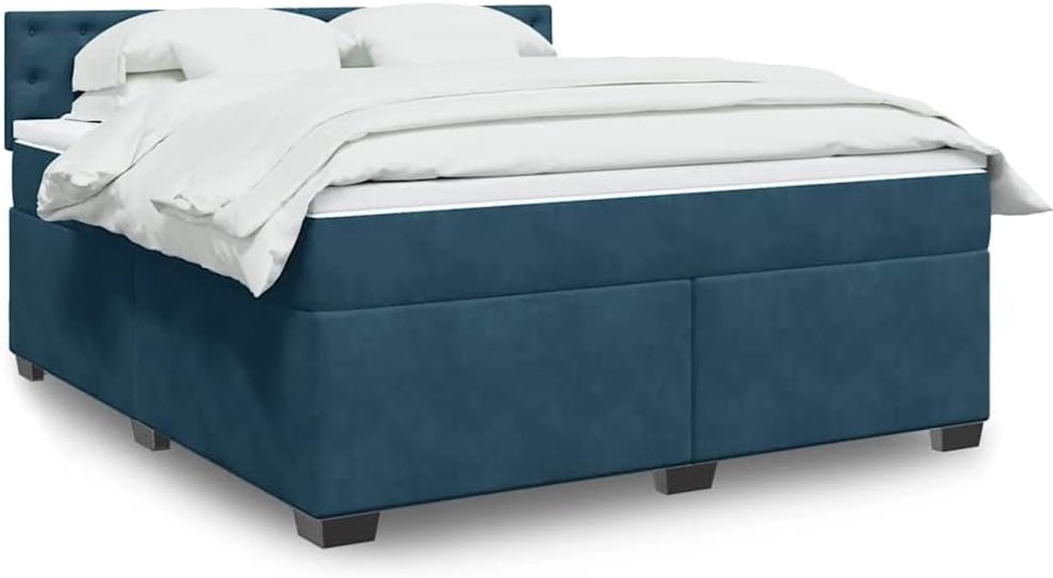 Boxspringbed pocketvering 180x200 cm blauw