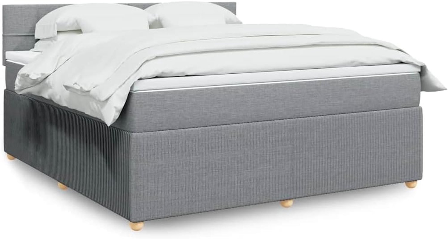Pocketveringmatras Boxspringbed Lichtgrijs 180x200 cm