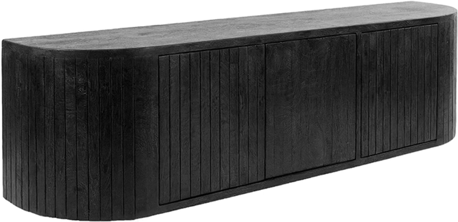 LABEL51 Miya Tv-Meubels - Zwart - Hout - 160 cm