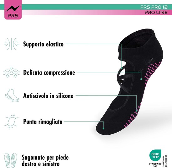 Merkloze Antislip Sokken Dames - 2 Paar - Yoga, Pilates, Ballet — afbeelding 2